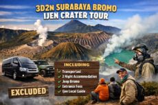 3D2N Surabaya – Mount Bromo – Ijen Crater Tour Package