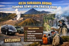 4D3N Surabaya – Bromo – Tumpak Sewu – Ijen Crater Tour