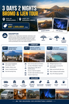 3 Days 2 Nights – Bromo & Ijen Tour ( Joining Trip )