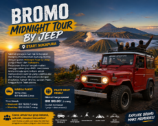 Bromo Midnight Tour by Jeep (Start Sukapura) 2 Lokasi